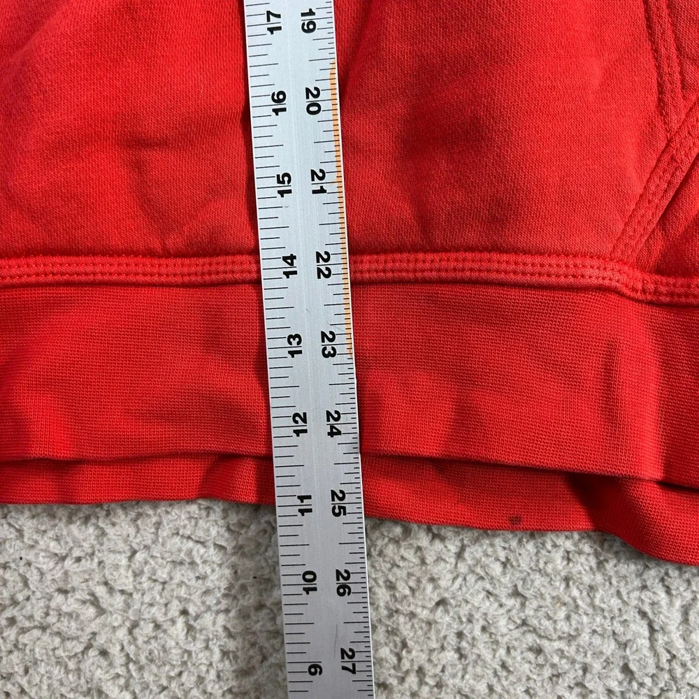 Nike‎ Red Hoodie Sweatshirt Pullover Athletic Logo Size Womens XXL Cropped